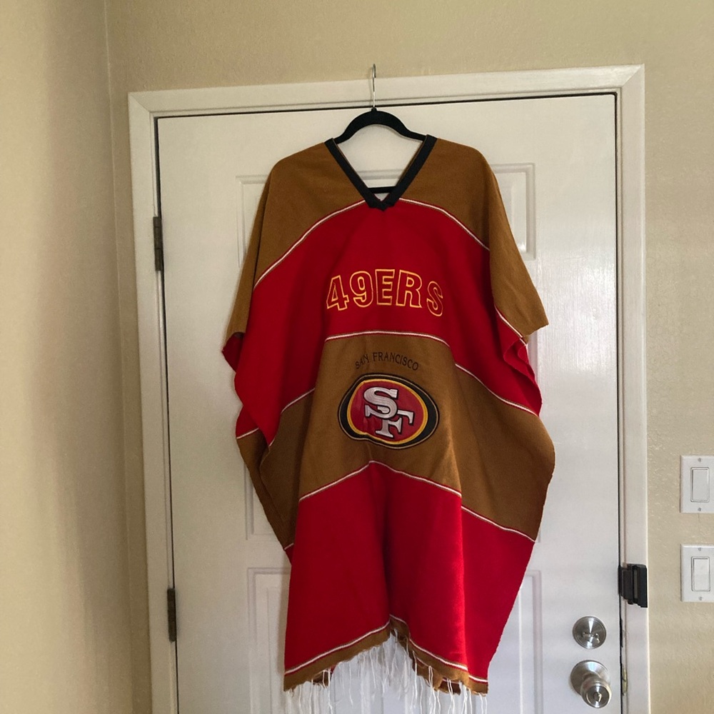 San Francisco 49er poncho